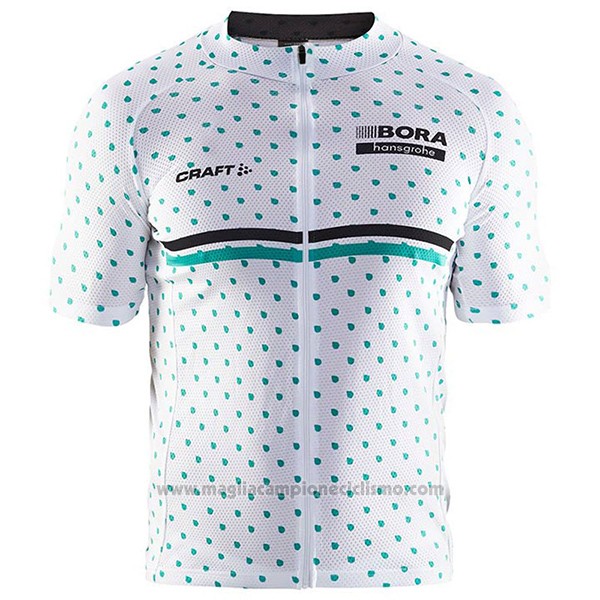 2017 Abbigliamento Ciclismo Bora Bianco Manica Corta e Salopette